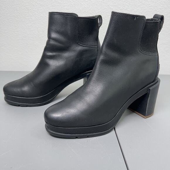 Sorel JOAN NOW™ Women's Chelsea Boot 11 Black NL3303-010 Heeled Leather - Picture 2 of 14